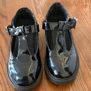 Link Shiny Black Kids Shoes